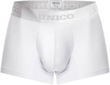 Masculino Cuecas Boxer Mundo Único Masculinas | Boxer Suspensório Com Alto Ajuste E Conforto De Movimento | Cueca Elástica De Microfibra | Elástico Que Não Enverga, Não Sube | Branco - Gr