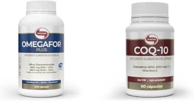 Kit Vitafor Omegafor Plus 240 Cápsulas + Coenzima Q10 200mg 60 Cápsulas