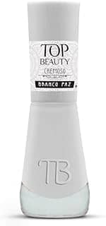 Esmalte New Top Beauty 9Ml Cremoso - 356 - Branco Paz, Top Beauty, 356/Branco Paz
