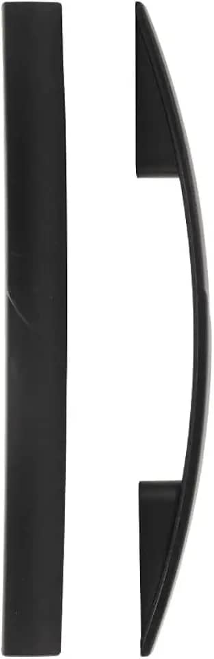 Kit 8 Puxadores de Gaveta para Banheiro, Armário, Cozinha, Quebec (Preto Fosco)