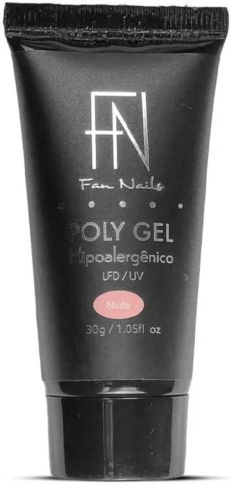 Gel Fan Nails Nude 30g Led Uv Alongamento De Unhas