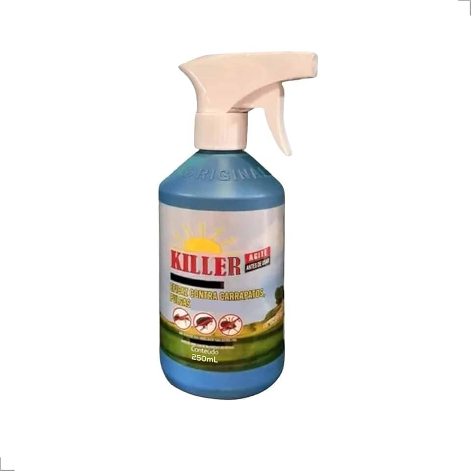 Spray Killer Full Contra Pulgas, Carrapatos e Sarna, 250 ml