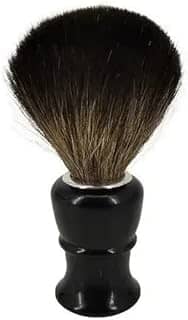 Pincel de Barba Profissional com Pelo, Cabo Preto Clássico, para Barbear