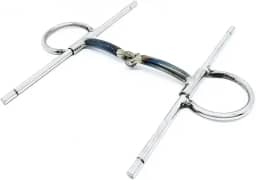 Freio Bridão Inox Bocal Partido Para Cavalo
