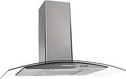 COIFA DE PAREDE Fogatti VIDRO CURVO DUTO SLIM INOX 80CM 220V