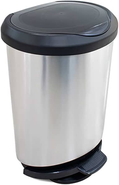 LIX. C/PEDAL BORDA TRAVA SACO 45 litros, prata