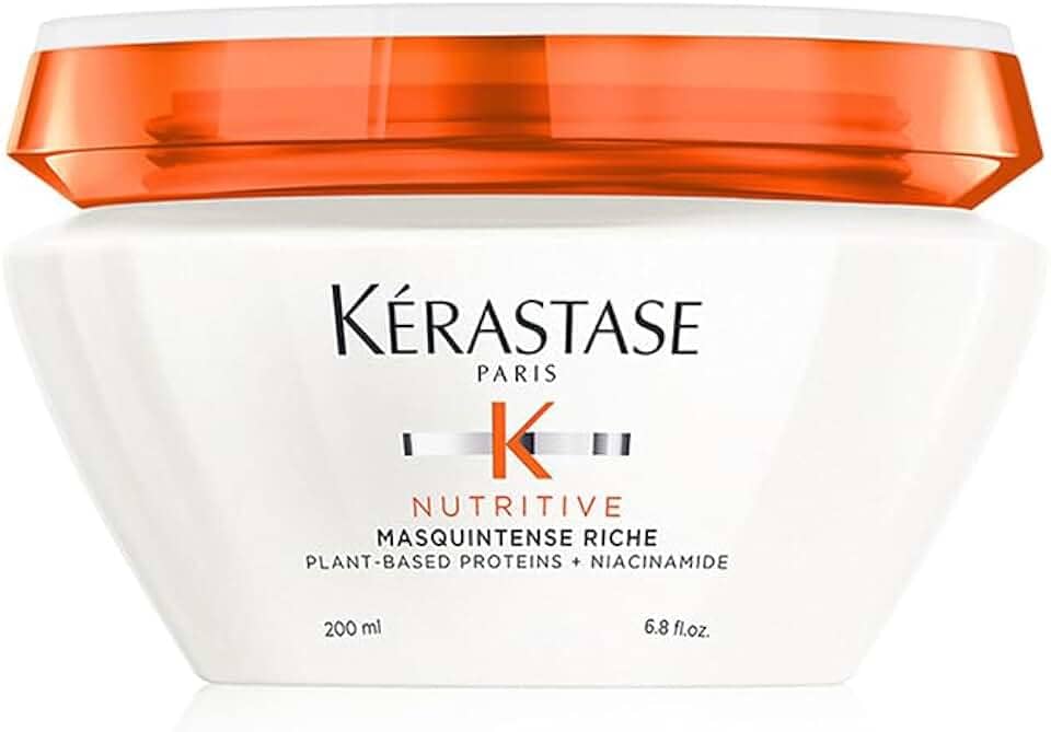 Kérastase Nutritive Masquintense Riche Máscara de Tratamento Capilar para Cabelos Muito Secos e Grossos Nutrição Intensa Hidratação Profunda e Vitalidade 200ml