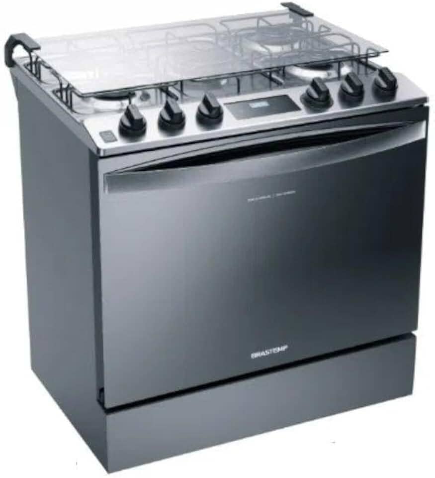 Fogão 5 Bocas de Embutir Brastemp Bys5pcr Cor Inox Bivolt