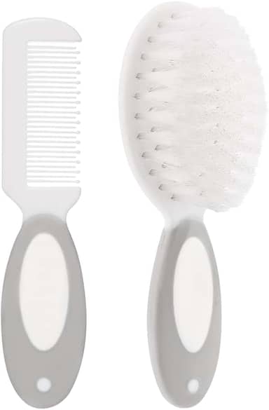 Buba Escova E Pente Baby - Cinza Cinza