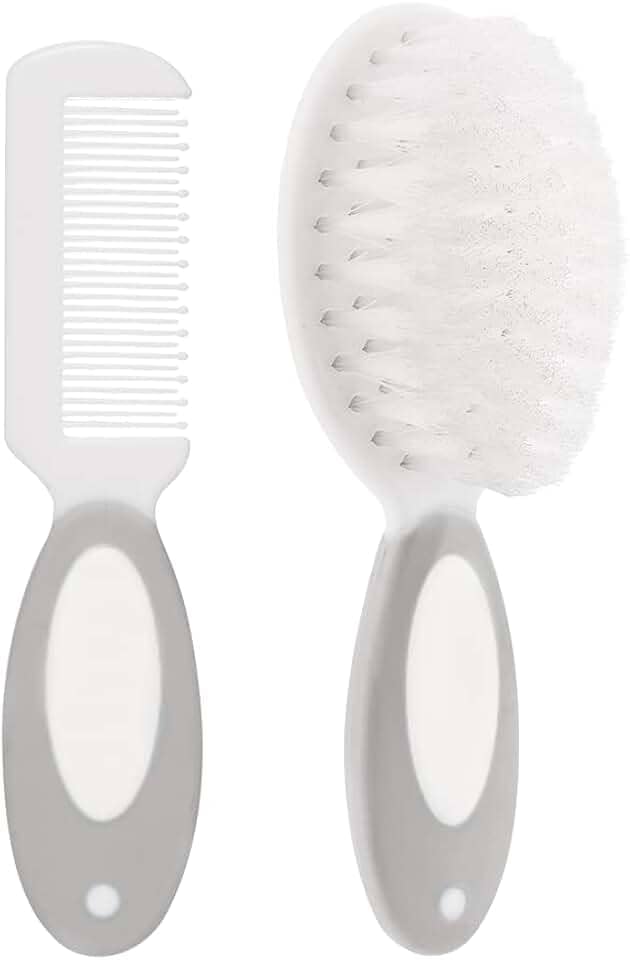 Buba Escova E Pente Baby - Cinza Cinza