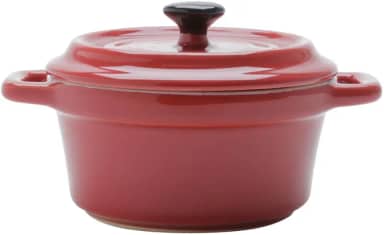 WOLFF - Mini Caçarola de Porcelana Black Lid Vermelha 13cm x 10cm x 8cm