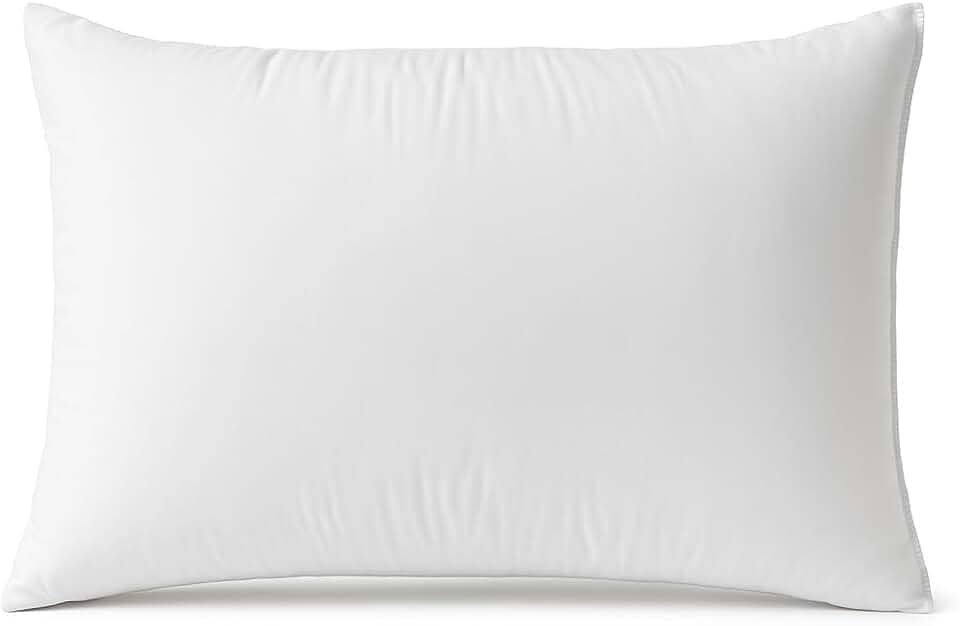 Travesseiro Premium Branco 68×43 cm para Dormir – Conforto Macio, Altura Ajustável (Enchimento em Flocos de Espuma)