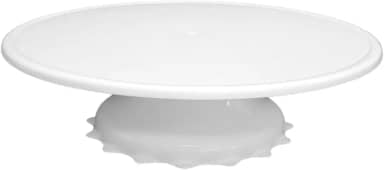 Suporte Bailarina Giratório Rendido para Bolo e Sobremesa 32x12 cm – Suporta até 12 kg