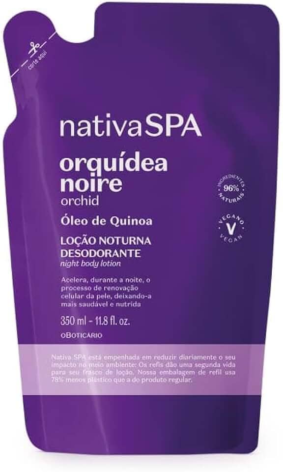 O BOTICARIO NATIVA SPA HIDRATANTE ORQUÍDEA NOIRE REFIL 350ml
