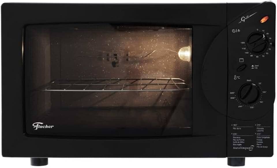 FISCHER FORNO ELETRICO BANCADA GRILL 44L BLACK 127V 34312-94806