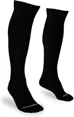 1 Par Meião Futebol Jogador Profissional Tam 38 Ao 45 Cor Preto