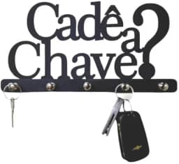 Porta Chaves Cadê A Chave? Parede Suporte Chaveiro Criativo