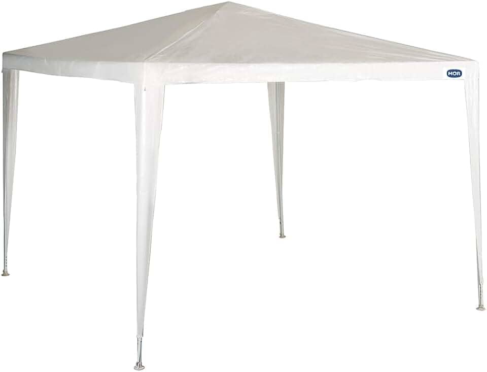 Mor - Gazebo Ráfia 3M X 3M Branco