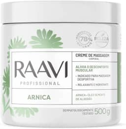 Creme Massagem Arnica, Raavi, 500G