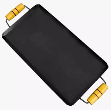 Chapa para Lanches e Churrasqueira, 60 x 30 cm, Base Antiaderente, Alças em Madeira