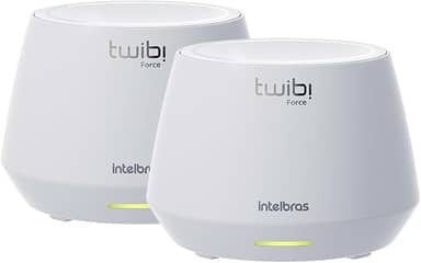 Conjunto de Roteador Sem Fio WI-FI 6 Twibi Force AX Branco Intelbras