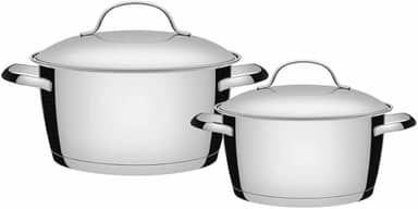 Jogo de Panelas com Fundo Triplo 2 Peças, Tramontina, 65660230, Inox