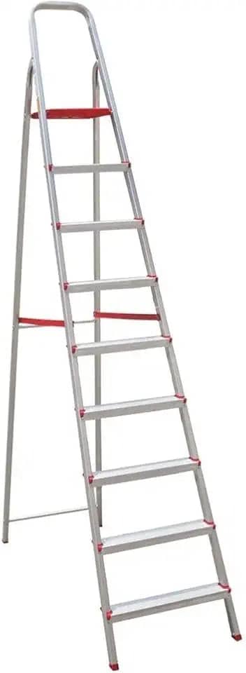 Escala de Alumínio Doméstica com 9 Degraus 2,64 Metros ESC0068 BOTAFOGO