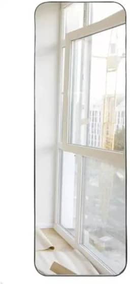 Espelho Retangular 150x50 Design Orgânico com Moldura em Couro Ecológico Para Sala Quarto Banheiro (Caramelo)