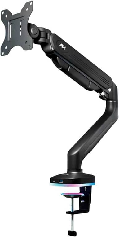 Suporte Monitor RGB Gamer Pistão A Gás Articulado 17 A 35
