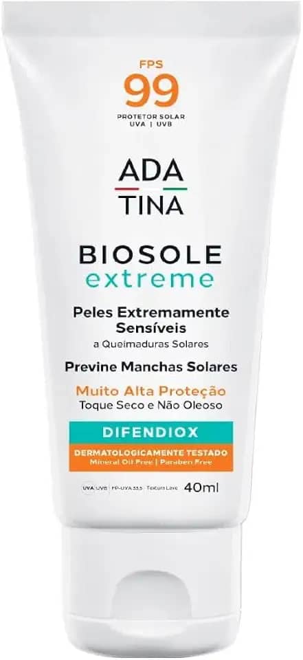 Protetor Solar Biosole Extreme FPS 99 Máximo Bloqueio Anti-melasma Ada Tina