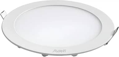 Painel Plafon LED 12W de Embutir Redondo 17cm, Bivolt, 6500k branco Frio, Avant