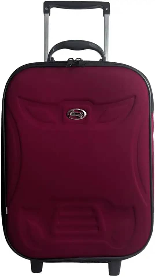 Mala de Bordo 10Kg padrão ANAC forrada e Resistente (Vinho)