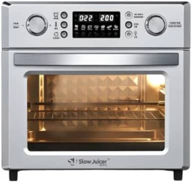 Forno Air Fryer c/Espeto para Churrasco, Cozinha saudável sem óleo- Painel de controle de LED- 2 em 1 Forno e Fritadeira