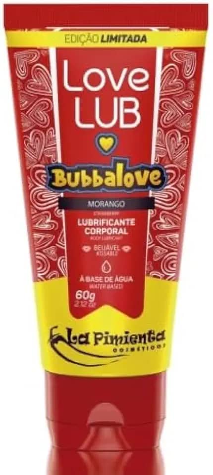 LUBRIFICANTE LOVE LUB MORANGO - EDIÇÃO LIMITADA LOVE LUB 60g - LA PIMIENTA