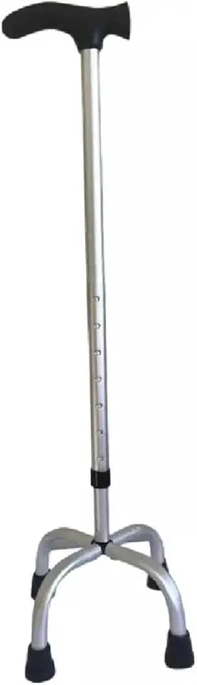 Bastão 4 Pontas Regulável - Bengala Leve Pessoas Até 100kg- Alumínio, Regulagem de Altura