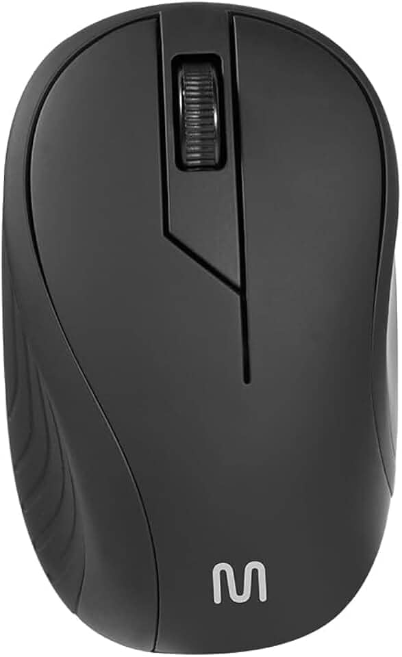 Mouse sem Fio Multi MS350 USB 1200 DPI Ergonômico e Compacto com Alcance de 10m – Preto MO212