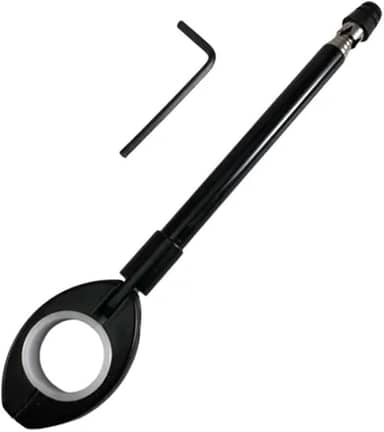 Antena Retrátil Corta Pipa Em Inóx Para Guidão De Moto E Bicicletas de 22mm ou 24mm de Espessura Spencer Proteção contra linhas Cortantes Cerol Preto