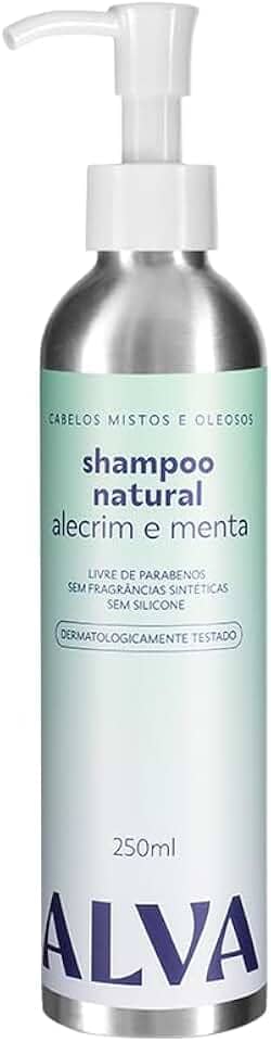 Alva Personal Care Shampoo Cabelos Mistos E Oleosos - Alecrim E Menta Alva 250Ml