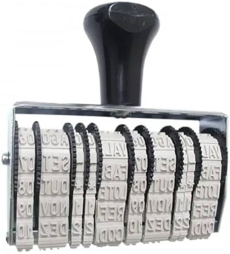 Carimbo Datador Duplo Kanji Linear Com Val/fab 5mm 3505