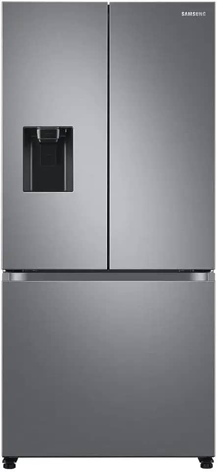 Geladeira Samsung RF49A Inverter Frost Free 3 Portas com Dispenser de Água 470L Inox Look 220V