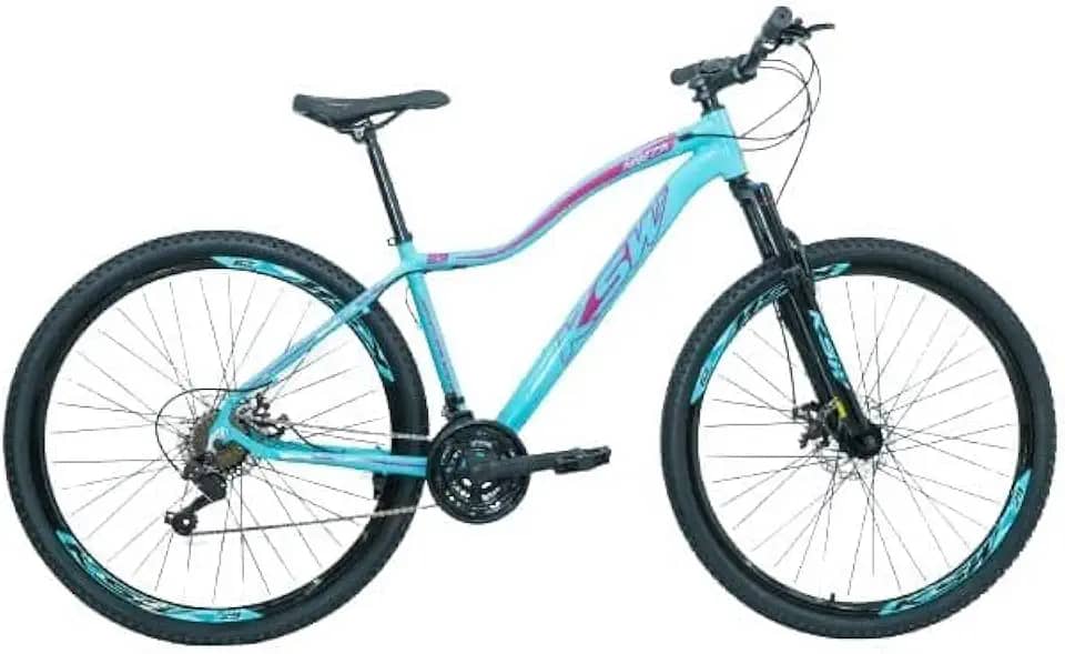 Bicicleta Bike Aro 29 MTB Alumínio KSX E KSW 21V Marchas Index Cabeamento Interno Feminina