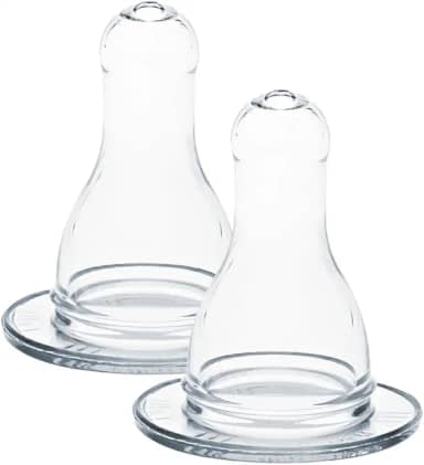 Bico para Mamadeira Silicone Redondo com 2 unidades Lolly