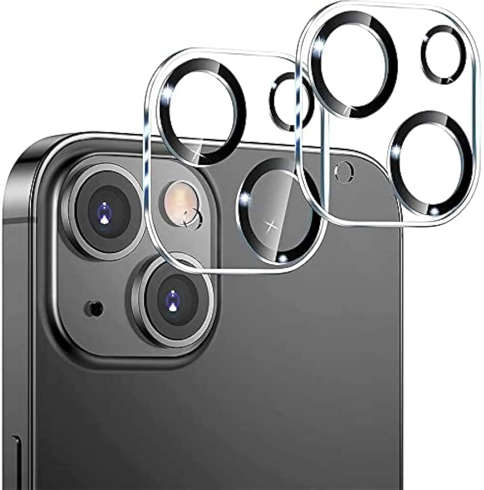 Kit 2x Películas de Vidro Protetoras Câmera Lente Compatível com iPhone 12 13 14 15 16 16e (iPhone 15)