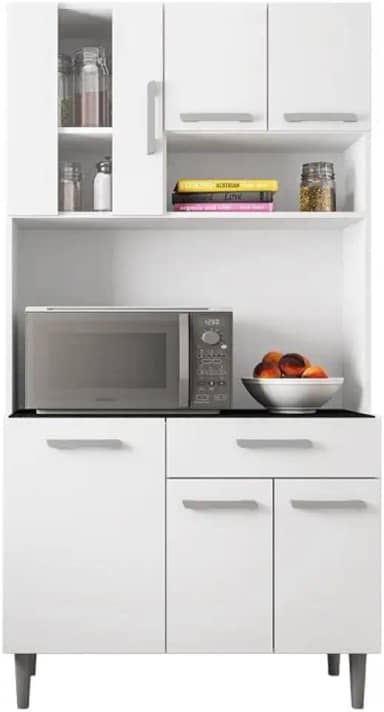 Kit Cozinha 6 portas 1 gaveta Carol