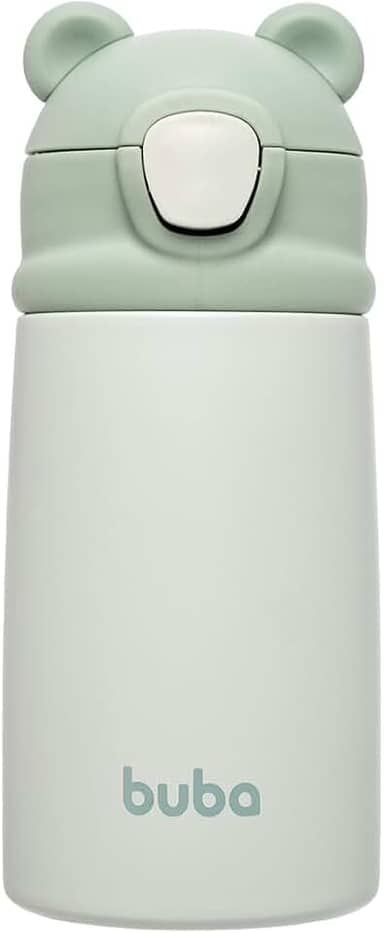 Buba, Copo Térmico Parede Dupla Ursinho Verde