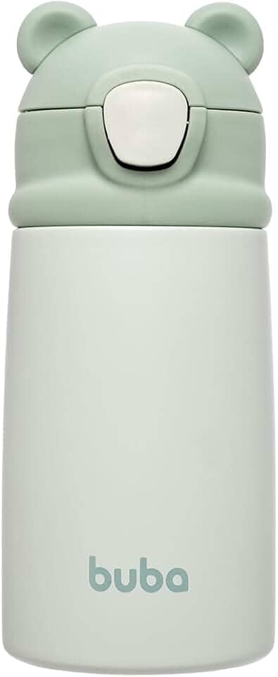 Buba, Copo Térmico Parede Dupla Ursinho Verde