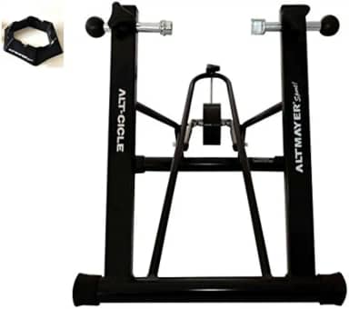 Rolo de Treino Bike Para Exercícios + base niveladora pneu dianteiro