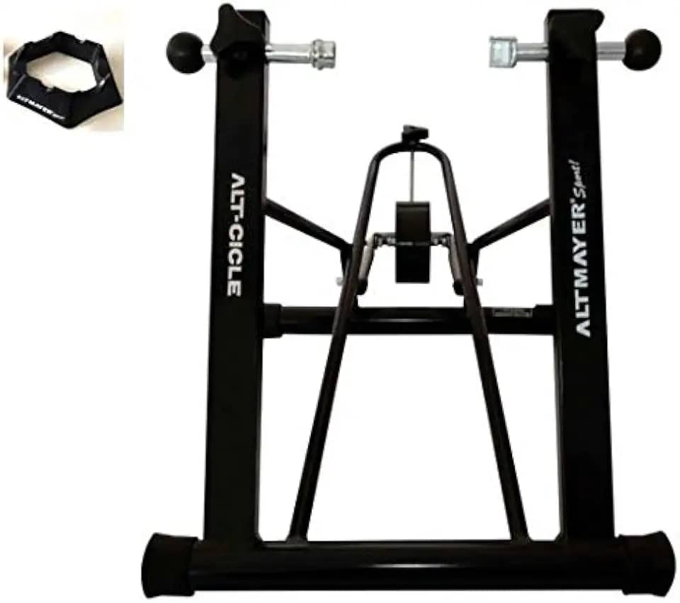 Rolo de Treino Bike Para Exercícios + base niveladora pneu dianteiro