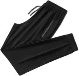 Calça Jogger Preta Masculina Dry Fit Com Fitas Esportiva