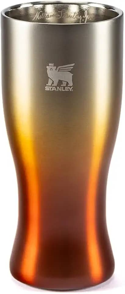 Stanley - Copo Térmico Pilsner, 444ml, Copo para Bebidas Frias ou Quentes, Amber Haze